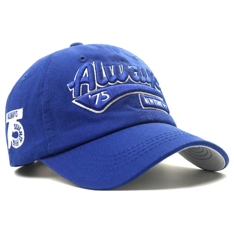 Retro Embroidered Cotton Golf Snapback Cap