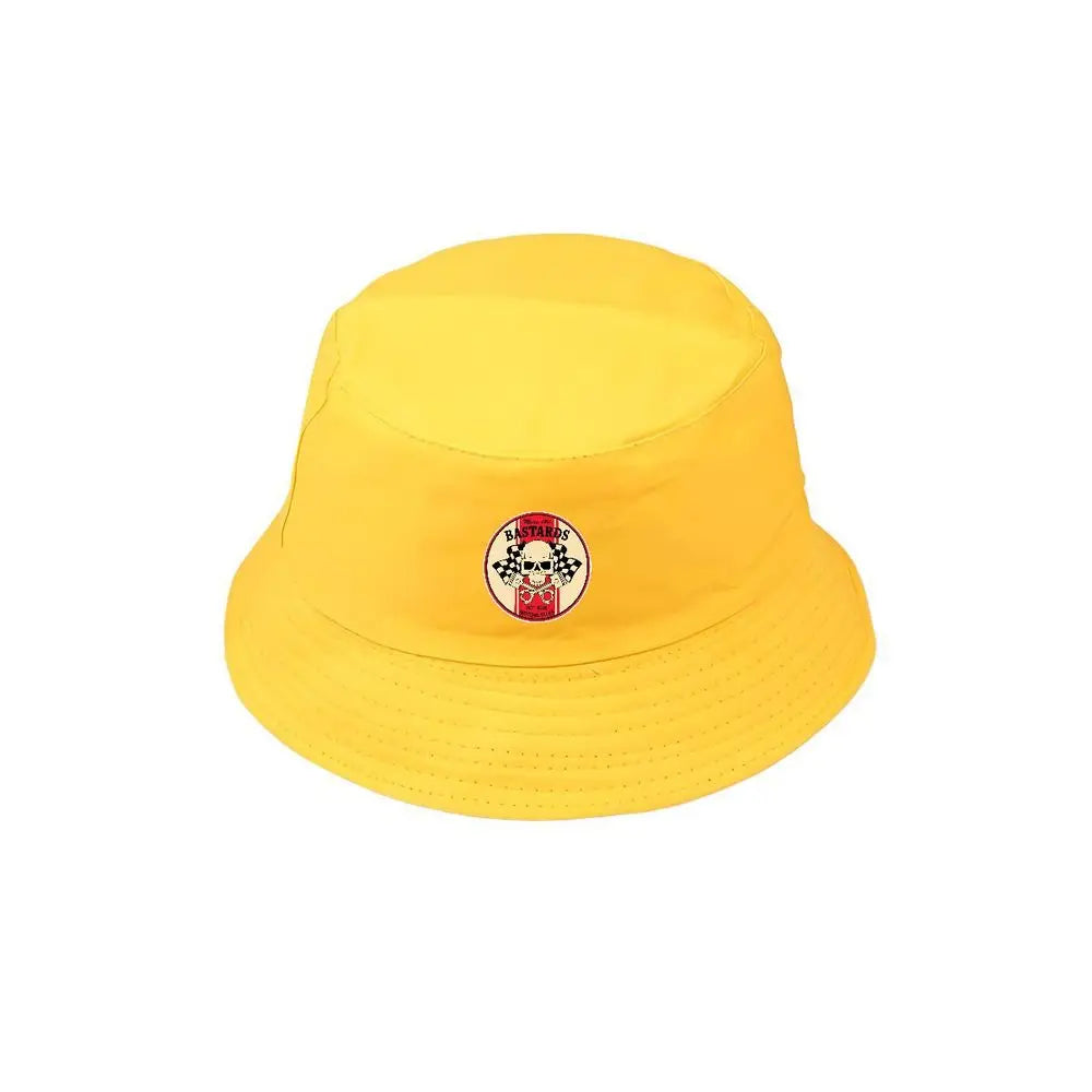 BASTARDS Skull Sunglasses Printed Black Bucket Hat