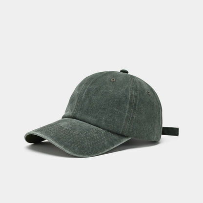 Retro Distressed Versatile Water Washed Baseball Cap