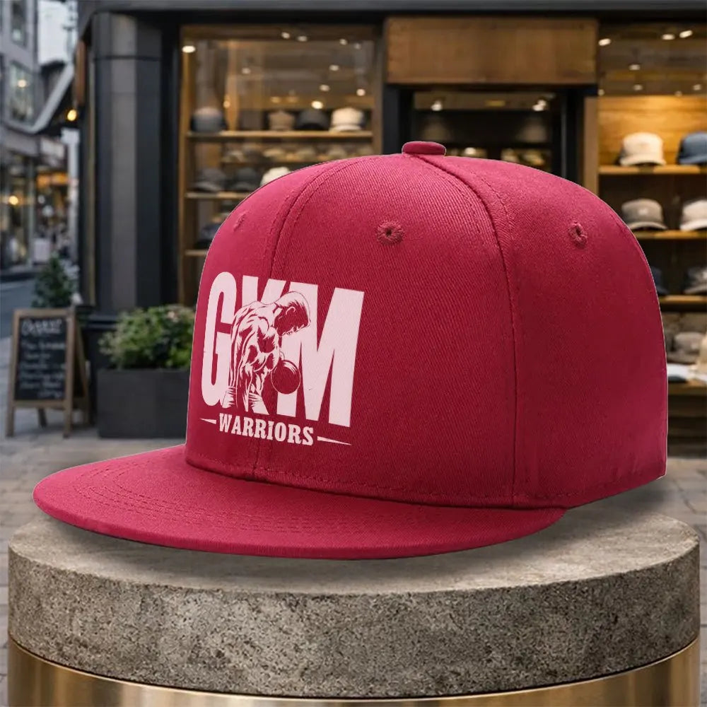Gym Warriors Streetwear Flat Brim Snapback Cap
