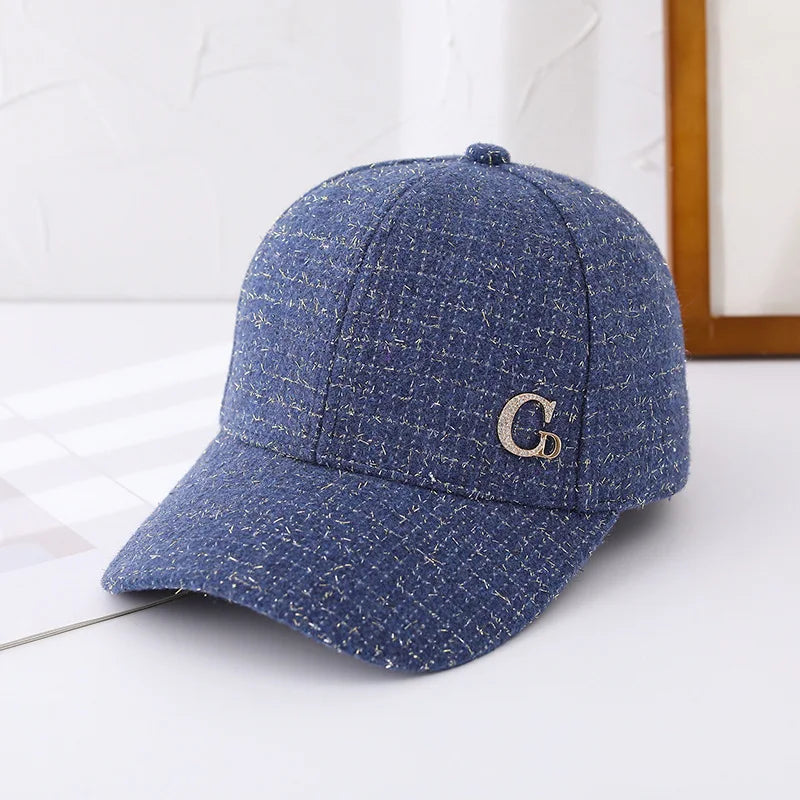 Metal M Patch Elegant Baseball Cap