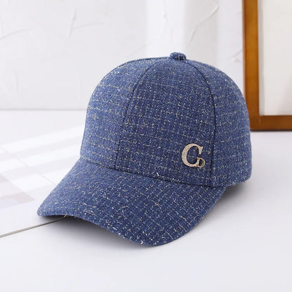Metal M Patch Elegant Baseball Cap