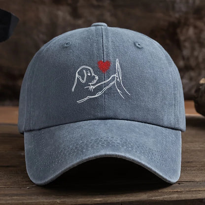 Dog Love High Five Printed Baseball Hat