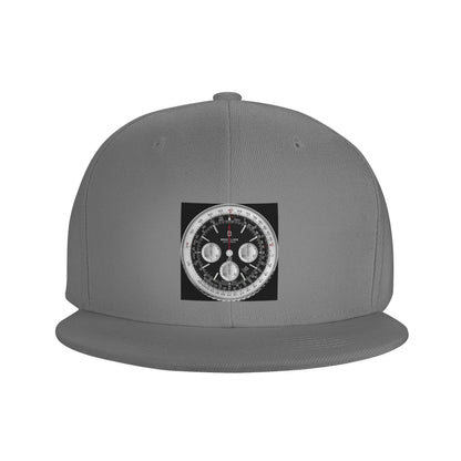 Black Luxury Watch Dial Elegant Minimalist Snapback Cap