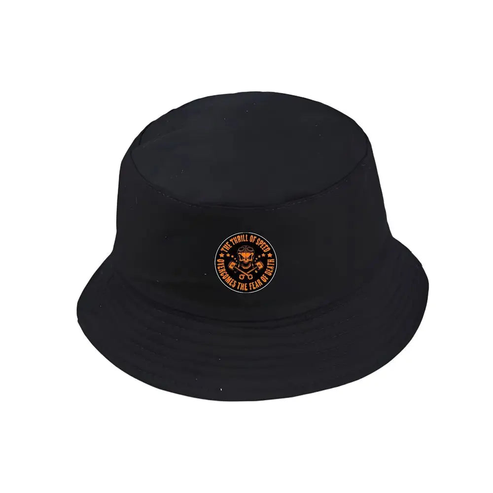 Unisex Skull Print Summer Bucket Hat