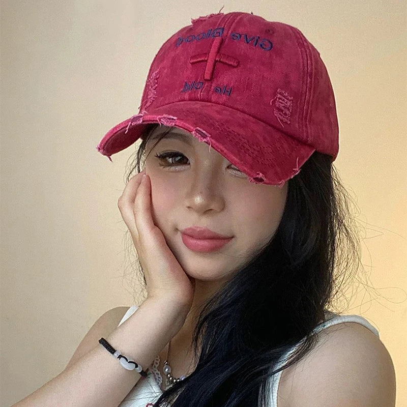 American Vintage Broken Letter Baseball Cap