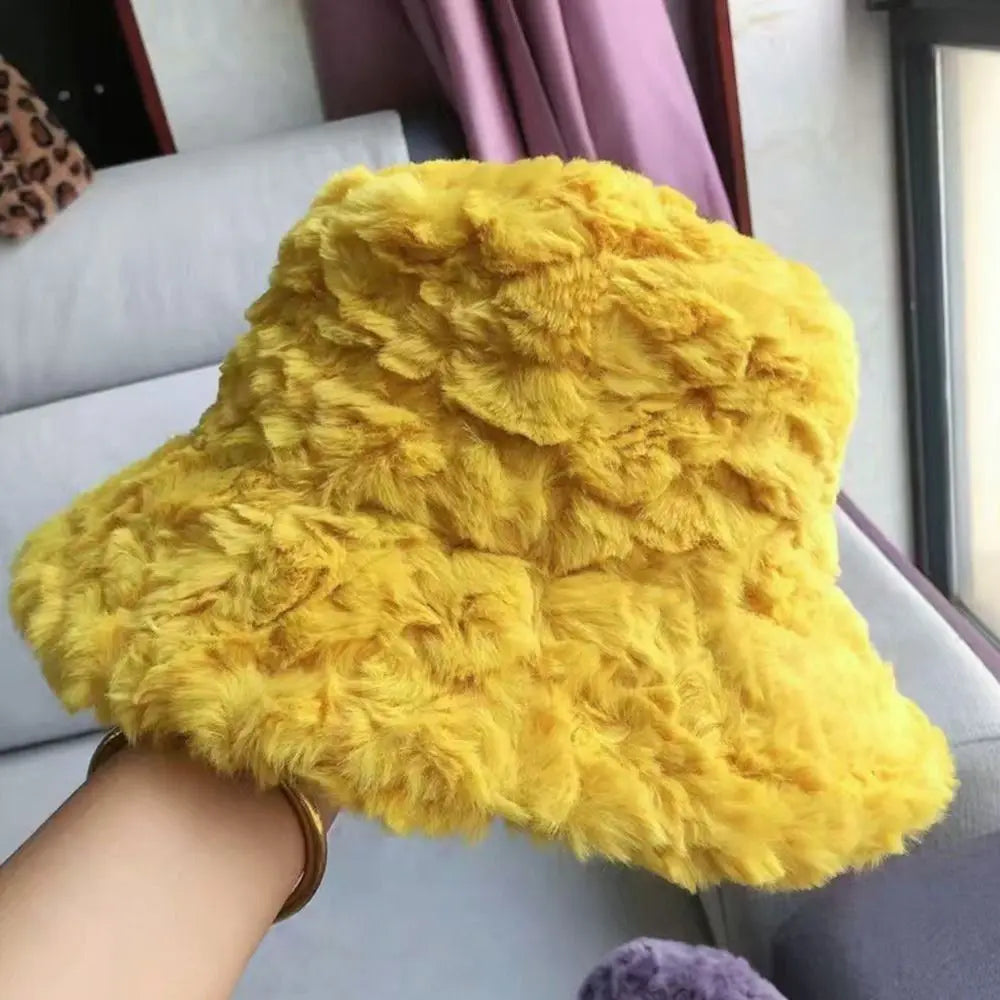 Harajuku Plush Winter Bucket Hat