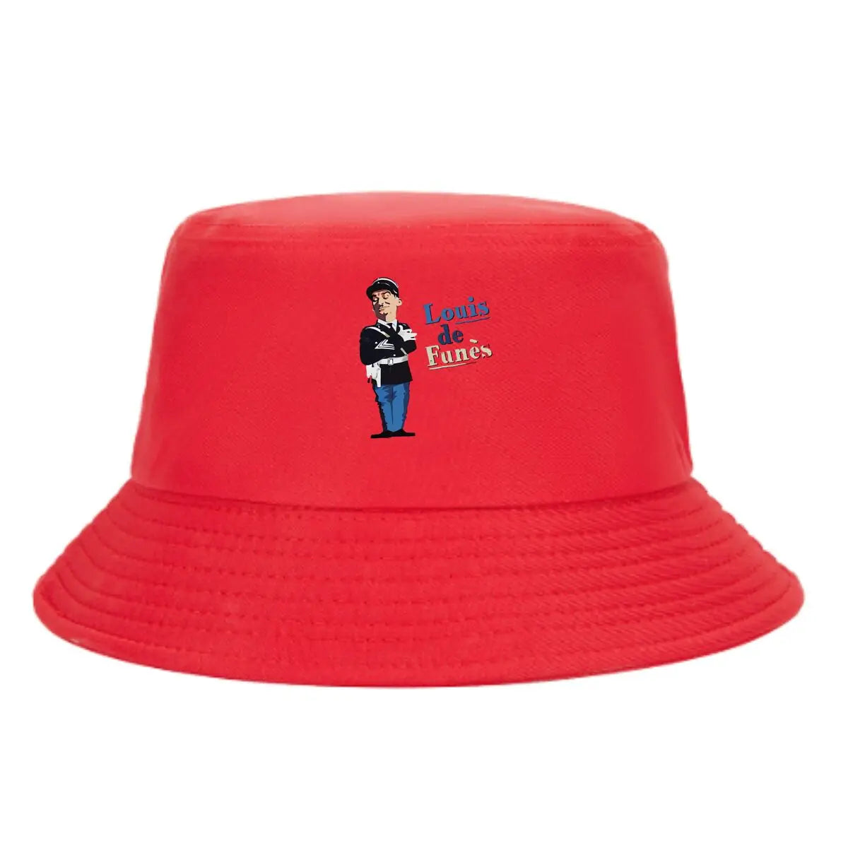 Louis De Funes Gendarme Comedy Graphic Bucket Hat