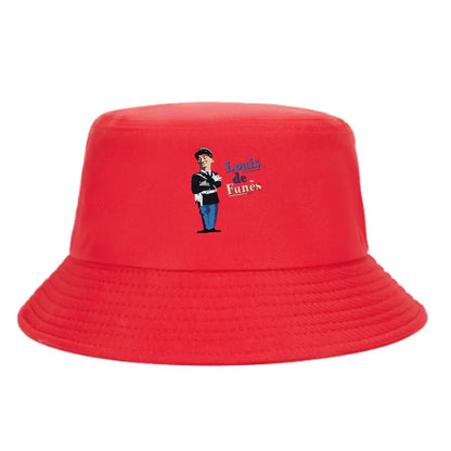 Louis De Funes Gendarme Comedy Graphic Bucket Hat
