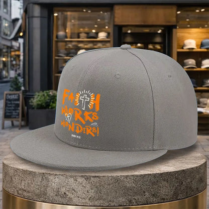 Faith Works Wonders Cross Streetwear Snapback Cap