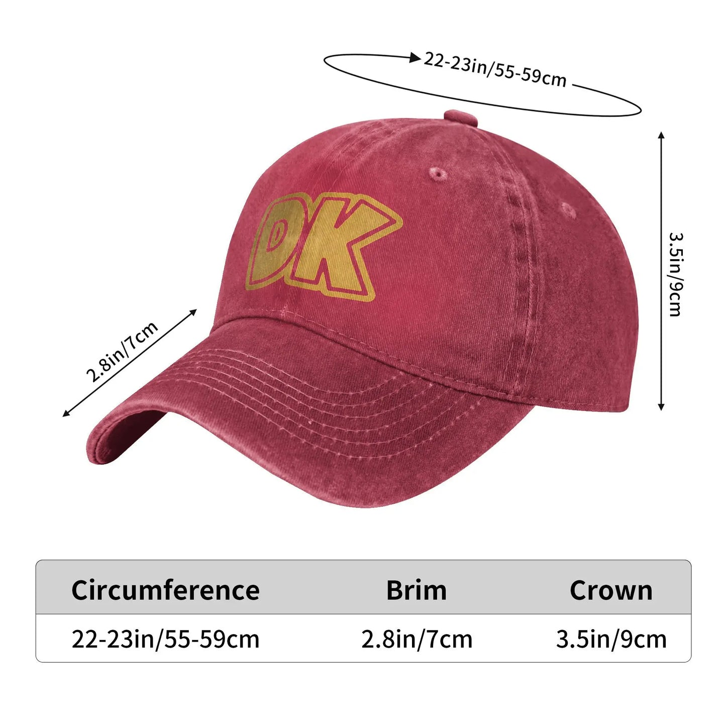 Donkeys Kongs Logo Vintage Trucker Baseball Cap