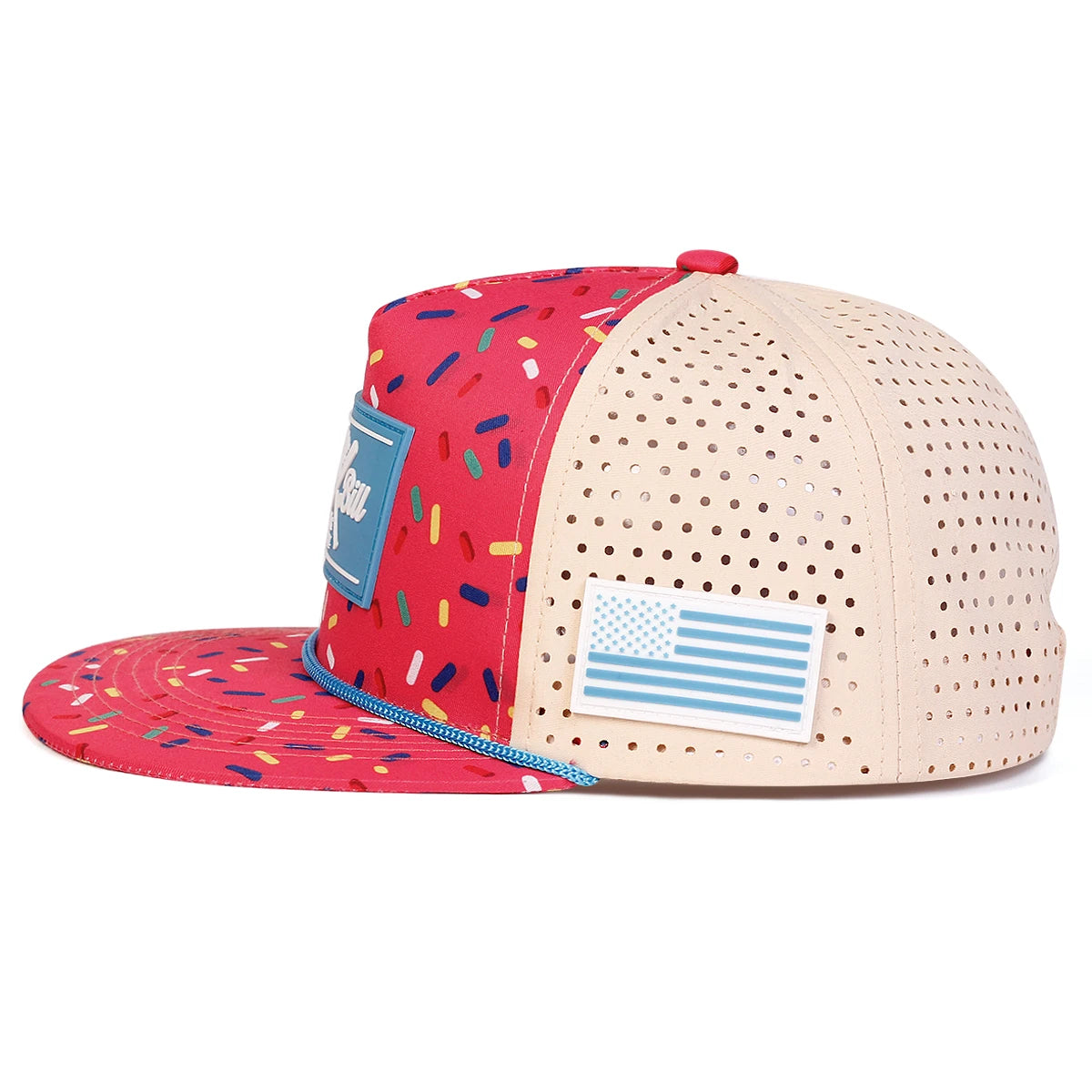 Unisex FLAT BILL EST Embroidery Hip-hop Net Hats