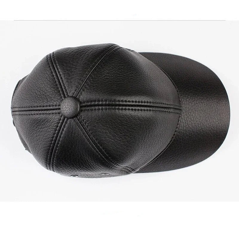 Leather Golf Hip Hop Snapback Cap