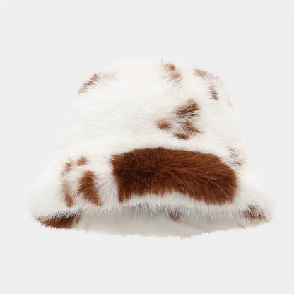 Winter Printed Polyester Bucket Hat
