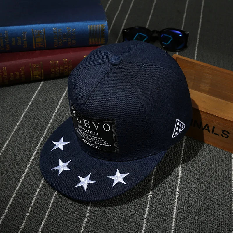 Classic Punk Hip Hop Cotton Snapback Cap