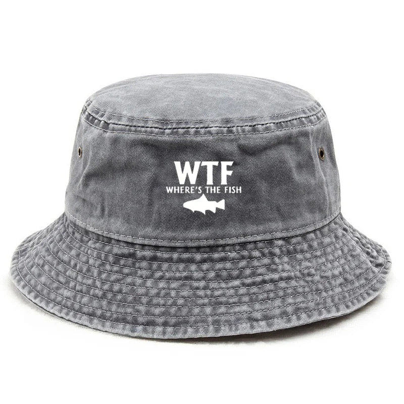 Customize Cotton Washed Vintage Angler Streetwear Bucket Hat