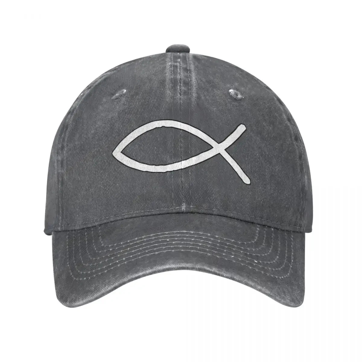 Jesus Fish Ichthys Vintage Christian Baseball Cap