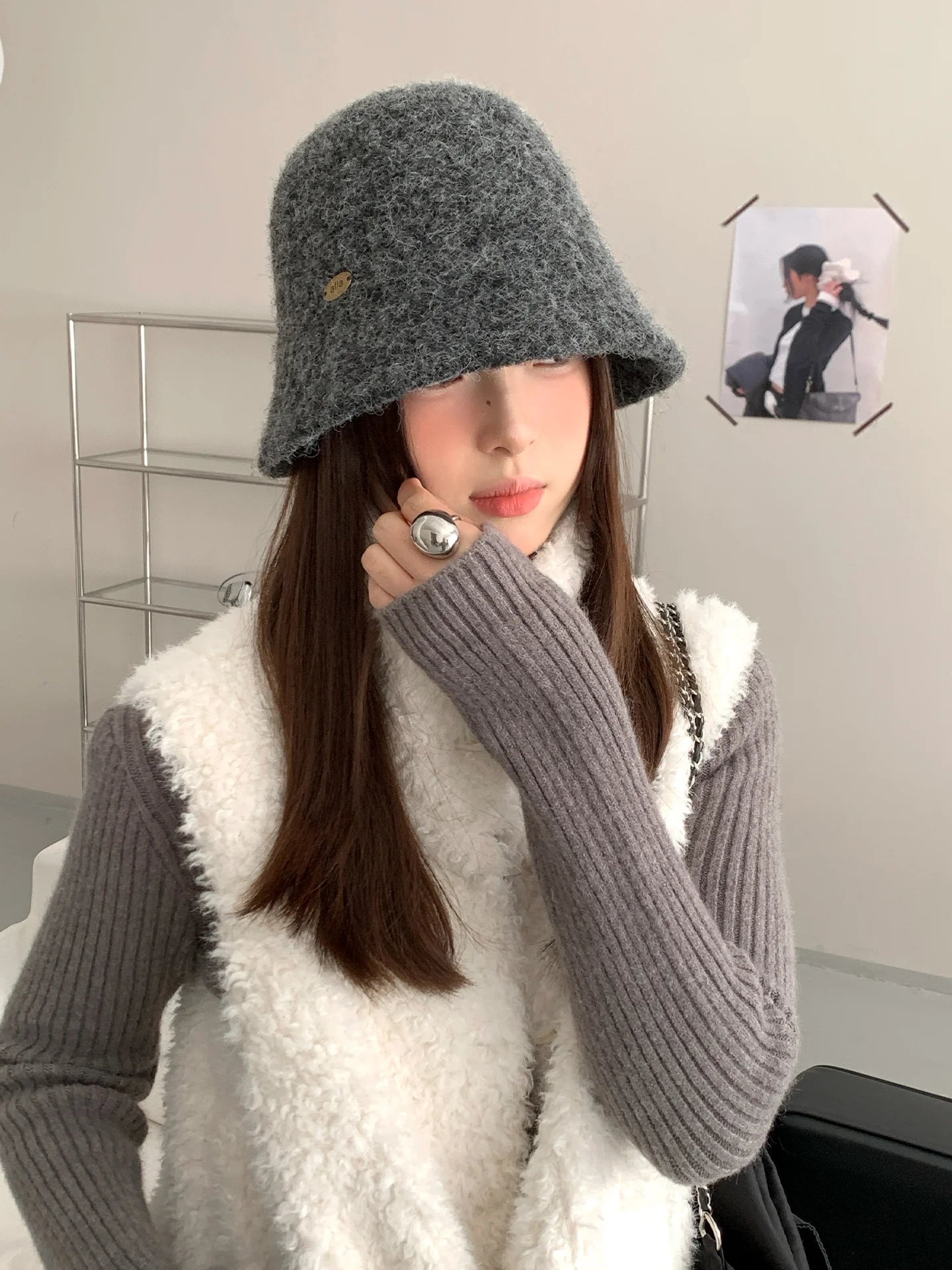Warm Fuzzy Wool Blend Bucket Hat