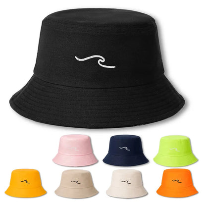 Wave Ripple Embroidery Bucket Hat