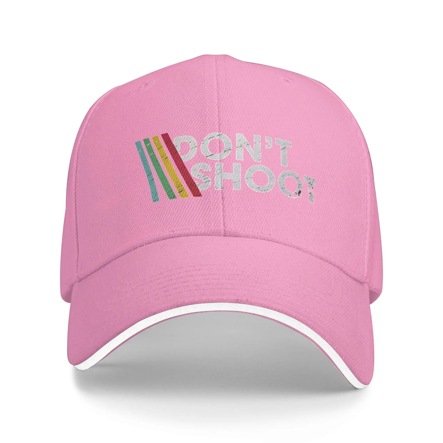 Don't Shoot Arcade Raiders Striped Baseball Cap