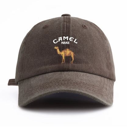 Camel Print Washed Retro Dad Baseball Cap