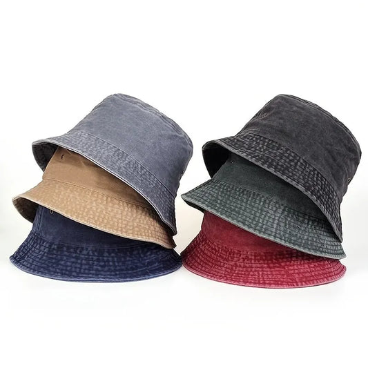 Unisex Solid Color Personality Bucket Hats