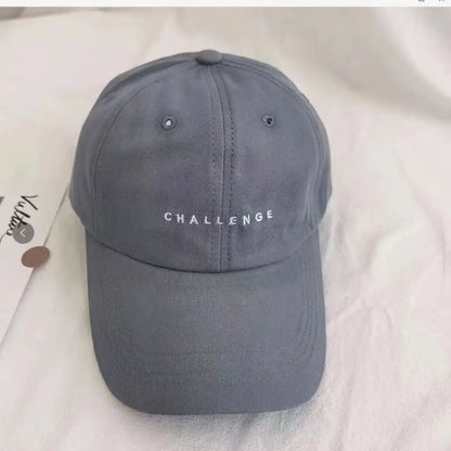 Challenge Letter Embroidery Spring Summer Baseball Cap