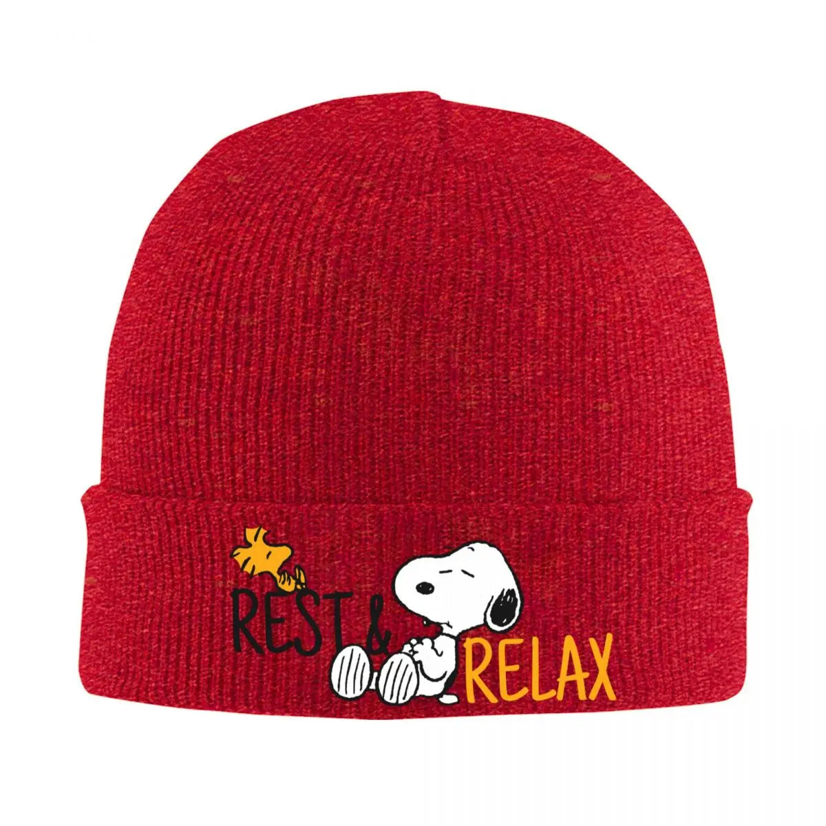 Snoopy Woodstock Peanuts Winter Knit Bucket Hat