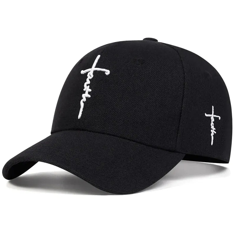 Fashion Faith Embroidered Cotton Unisex Baseball Cap
