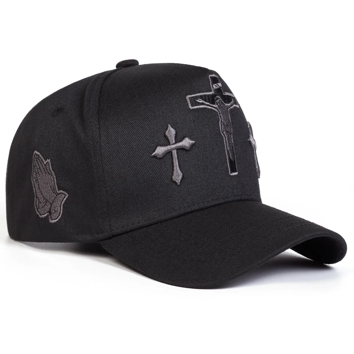 Unisex Cross Embroidery Casual Outdoor Baseball Cap