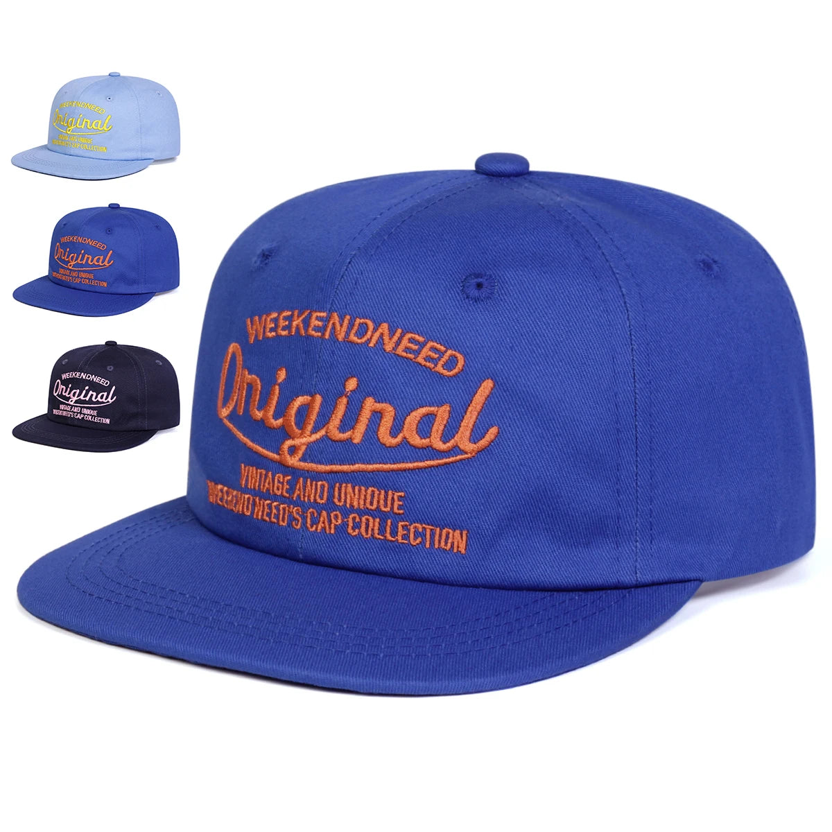 Original Letter Embroidery Snapback Cap