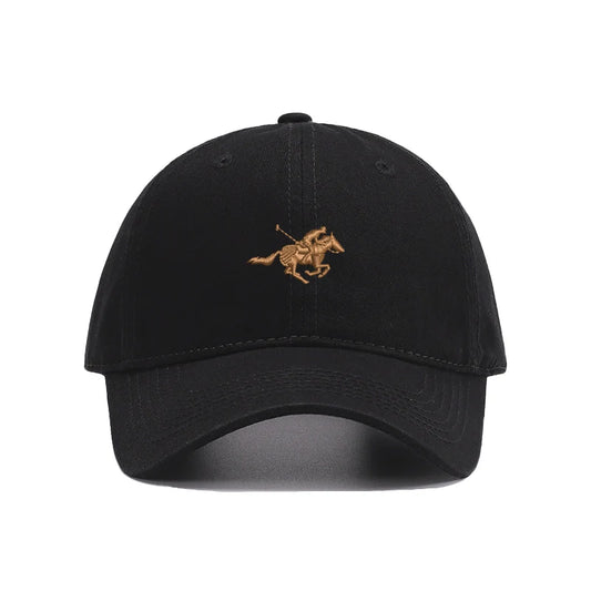 Embroidered Horse Racing Cotton Sport Baseball Cap