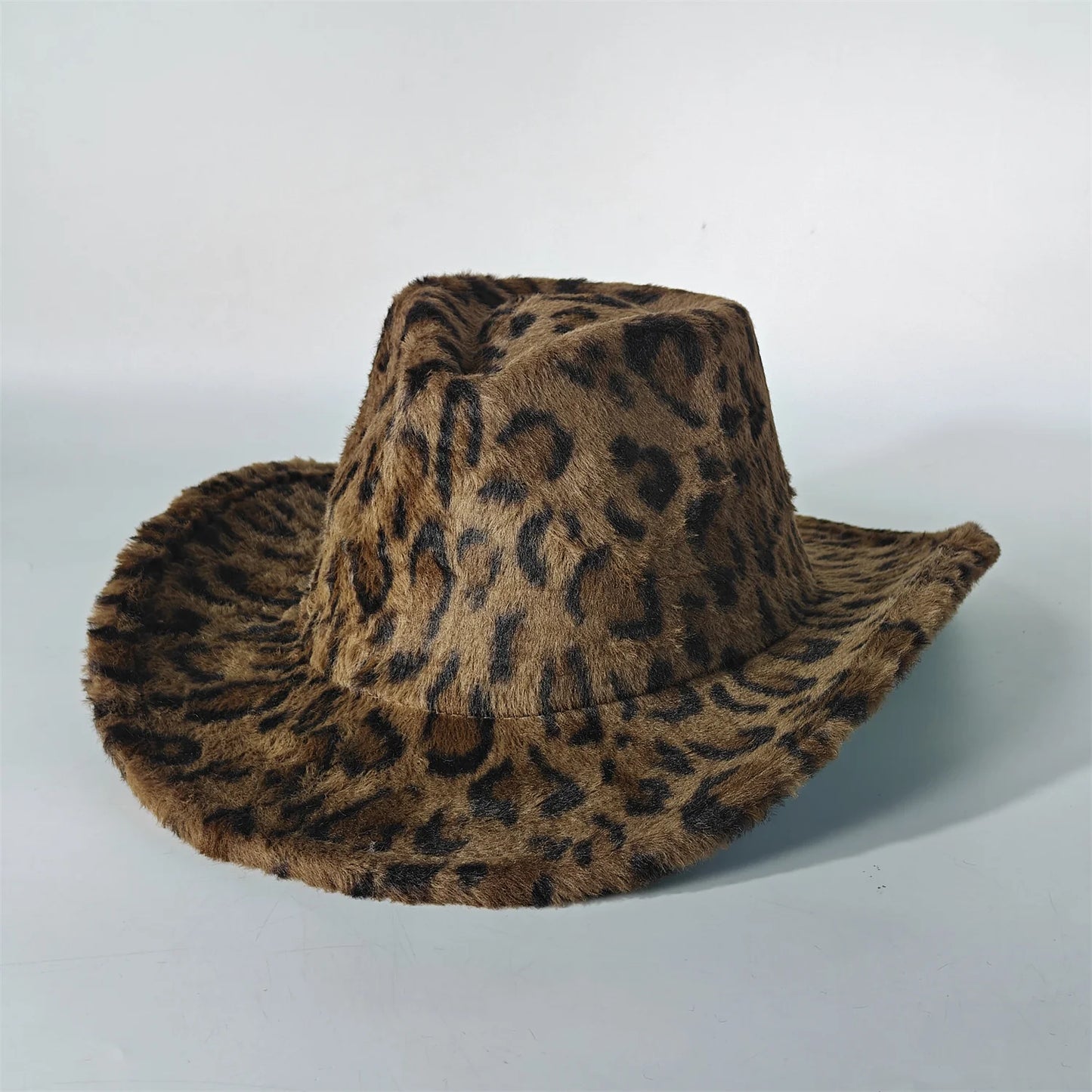 Winter Rabbit Fur Western Cowboy Fedora Hat