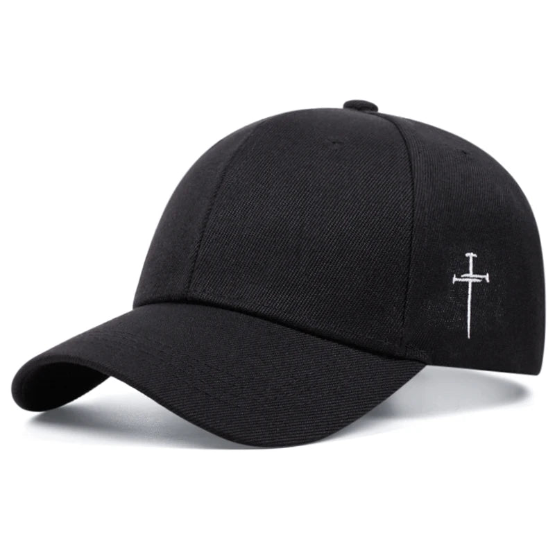 Side Cross Embroidery Baseball Cap
