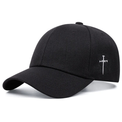 Side Cross Embroidery Baseball Cap