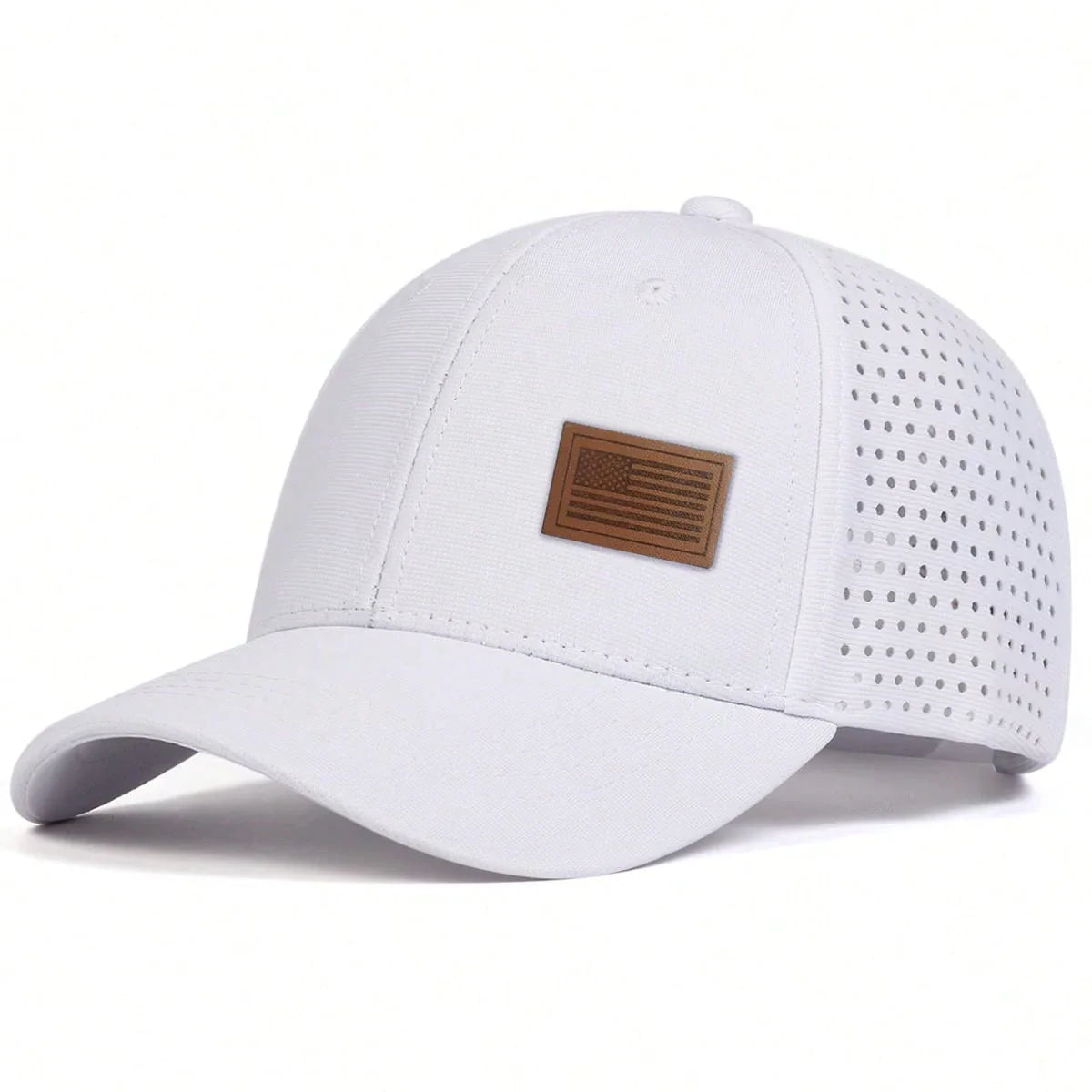 Unisex American Flag Label Baseball Net Caps