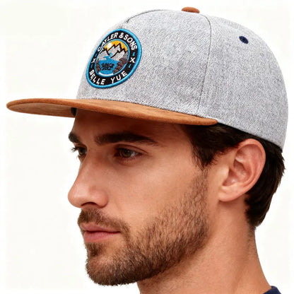 Exclusive Outdoor Brand Flat Brim Snapback Cap