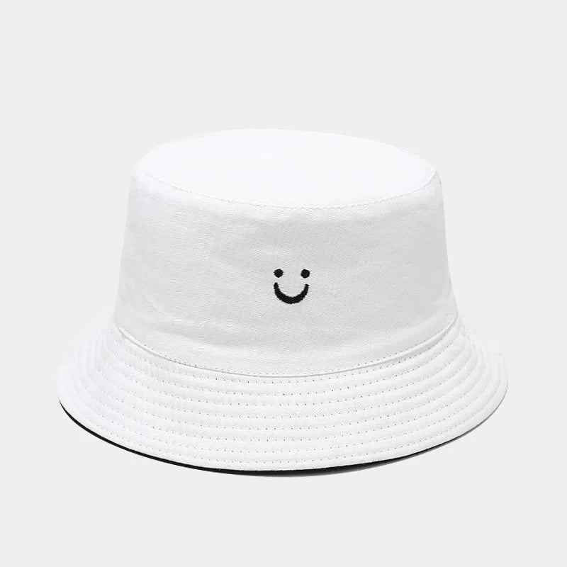 Unisex Double-Sided Smile Face Fisherman Hat