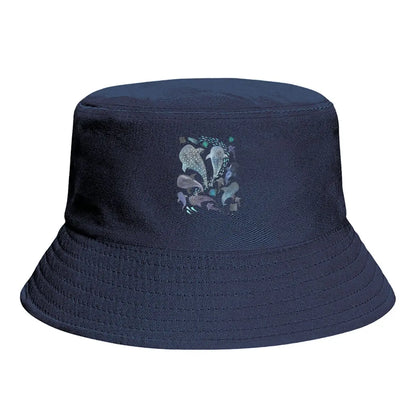 Whale Shark Heart Ocean Pattern Bucket Hat