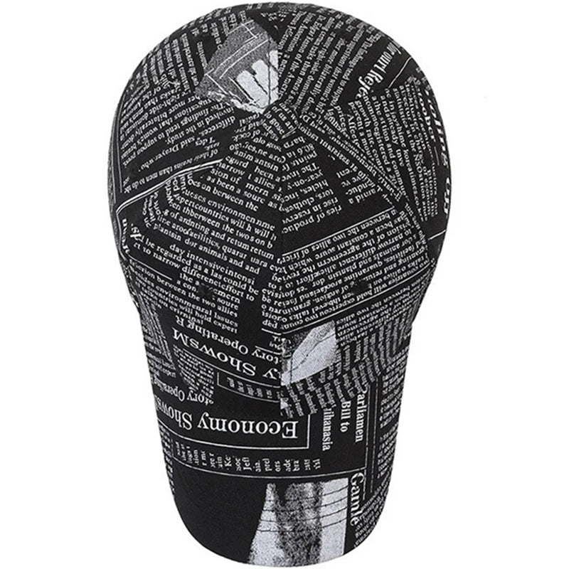 Graffiti Newspaper Baseball Cap