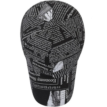 Graffiti Newspaper Baseball Cap