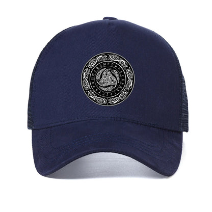 Vikings Ragnar Lothbrok Odin Horn Mesh Baseball Cap