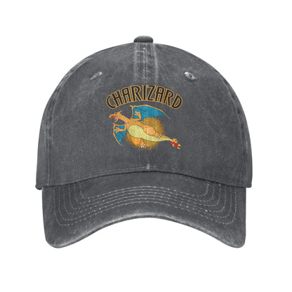 Pokemon Charizard Washed Trucker Baseball Cap