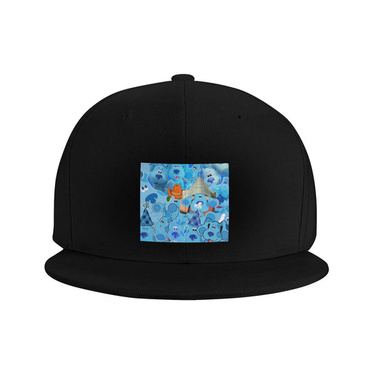 Blue Cartoon Dog Kids Style Snapback Cap