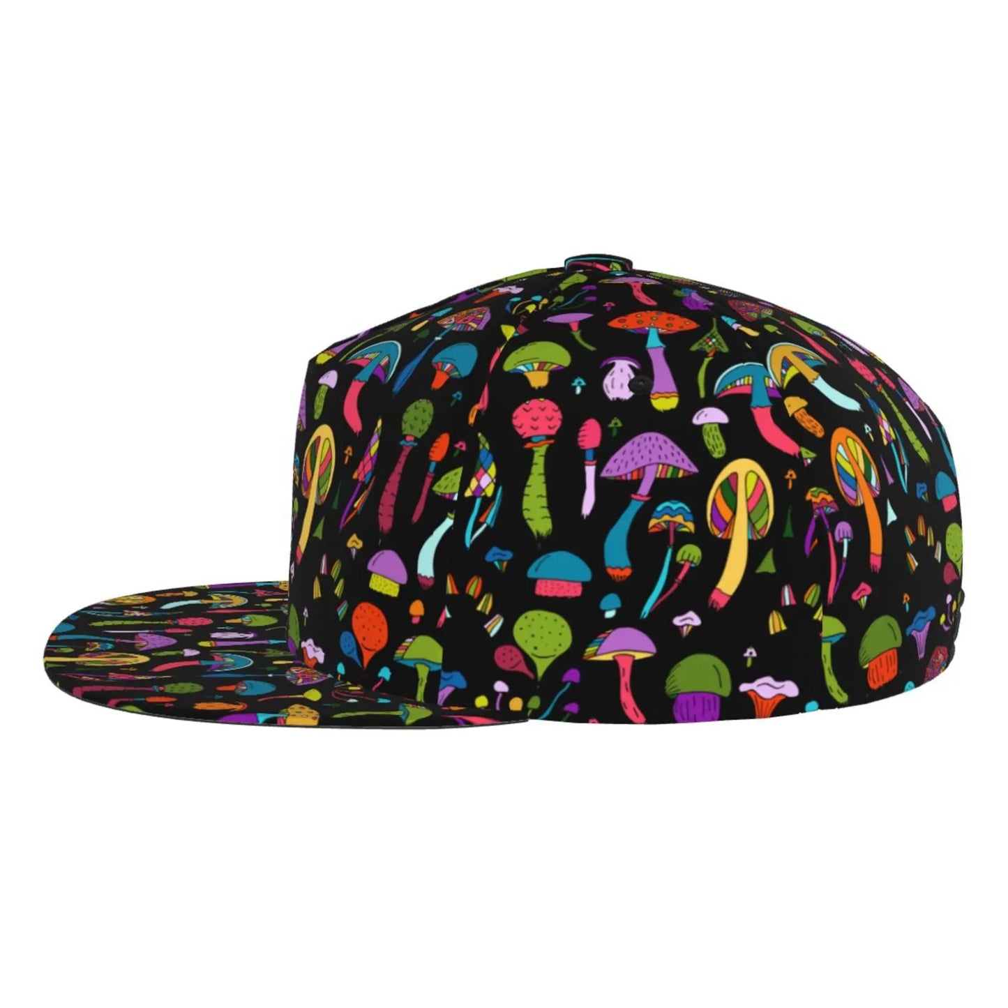 Unisex Colorful Goth Mushroom Snapback Baseball Cap