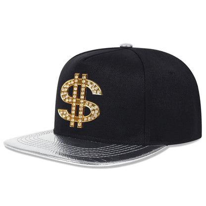 Unisex Diamond USD Letter Label Hip-hop Hats