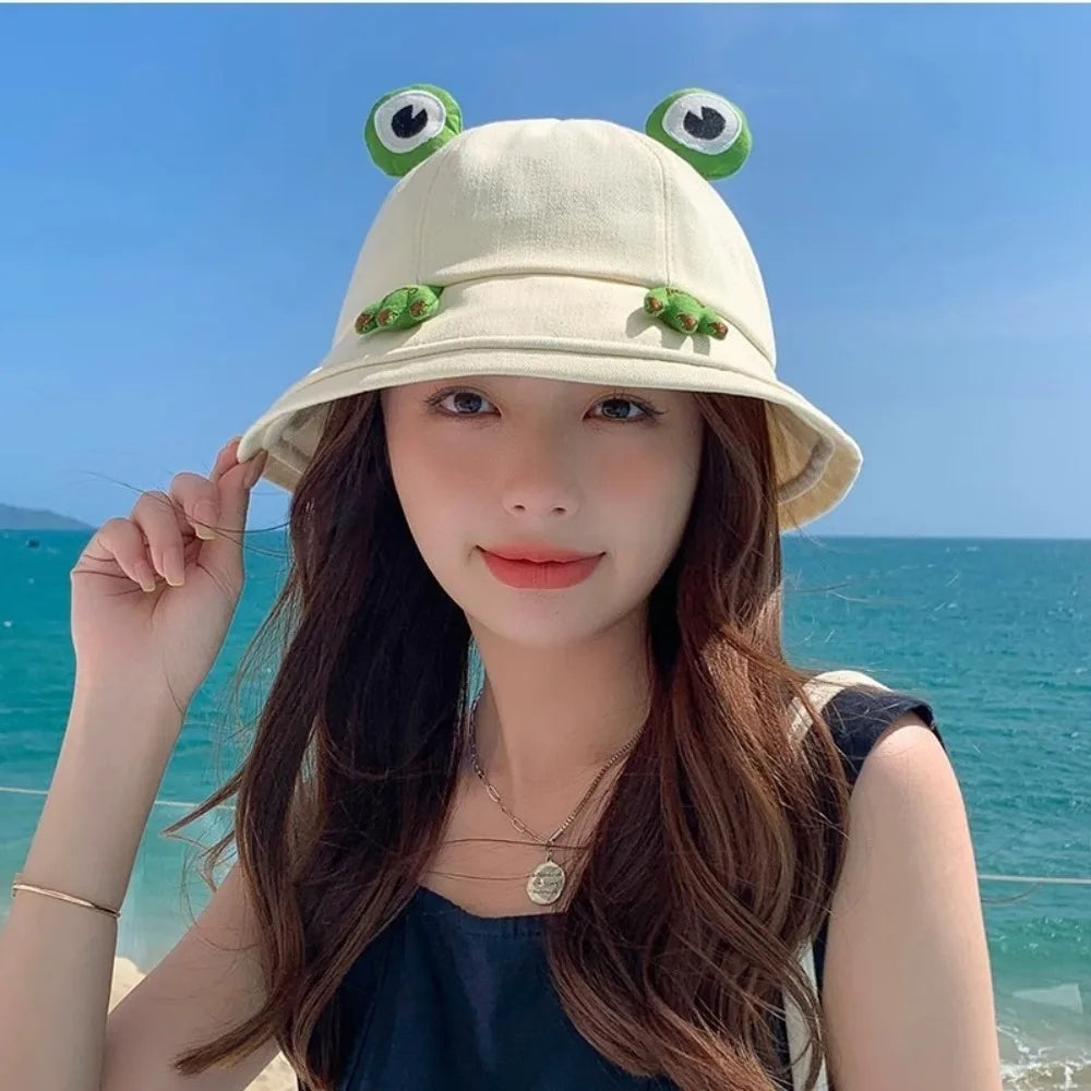 Cute Big Eyes Frog Bucket Hat