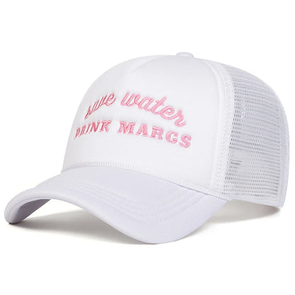 Unisex Drink Margs Letter Embroidery Baseball Cap