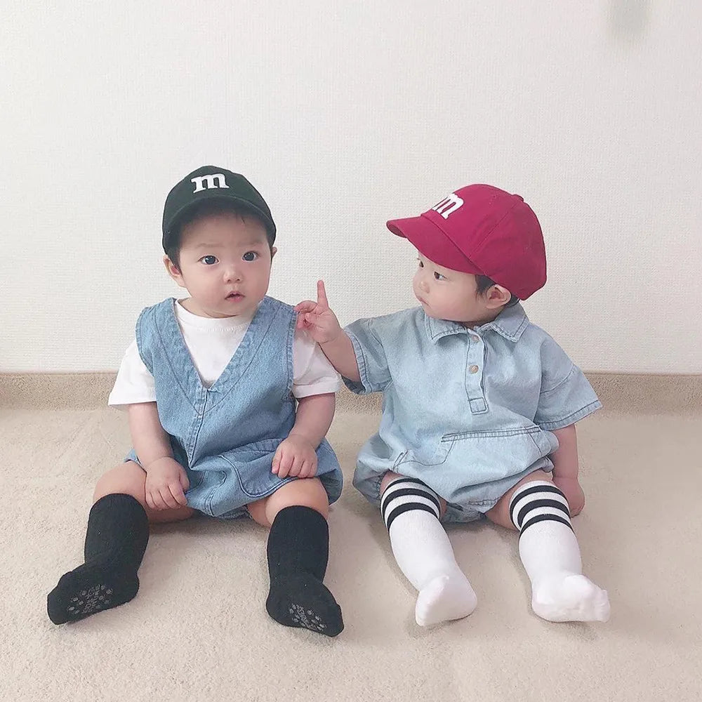 Children’s Letter Print Thin Visor Baseball Cap