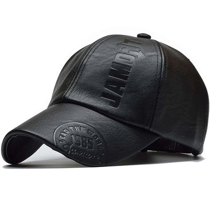 PU Leather Baseball Cap